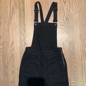 Madewell Black Denim Overalls